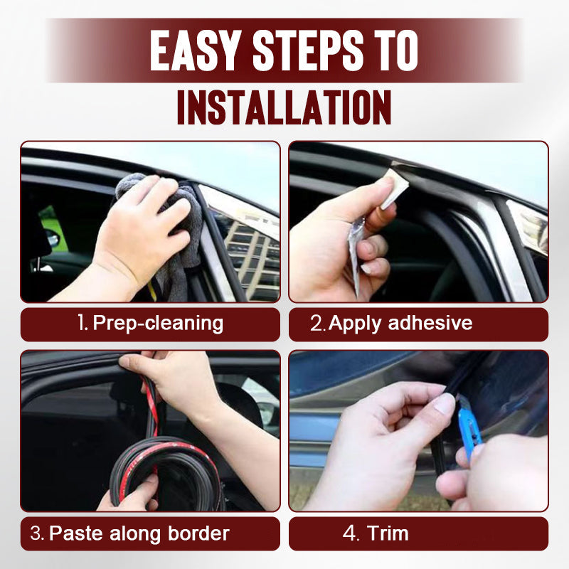🚗 BUY 1 GET 1 FREE! ✨ 5-Hole Automotive Dust-proof & Shock-absorbing Sealing Strip