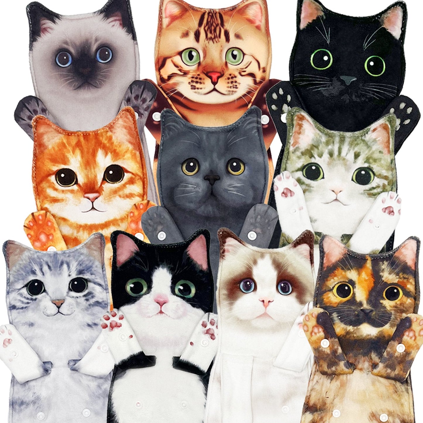 🐾🐱Funny Cat Hand Towels🎁