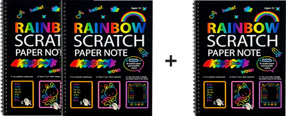 ⏳Limited-time 41% off⏰ Rated 5/5 by 10,000+ Users Creative Rainbow Scratch Art Notebook