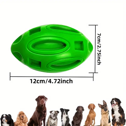 1 durable, sound-producing rubber dog chew ball with a sound-producing mechanism