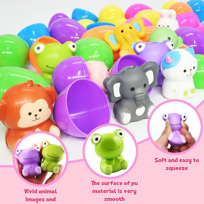 🔥LAST DAY SALE 49% OFF🔥12/24PCS Easter Eggs Prefilled Slow Rising Squishy Toys