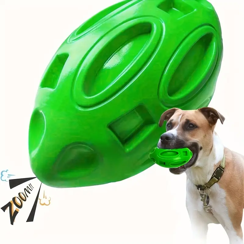 1 durable, sound-producing rubber dog chew ball with a sound-producing mechanism