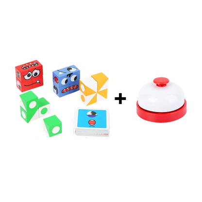 🎭 50% OFF HOT SALE! ✨ 5D Puzzle Educational Faces Changing Game - Interactive Family Activity with Rotating Expressions for Creative Learning 👨‍👩‍👧‍👦🔁