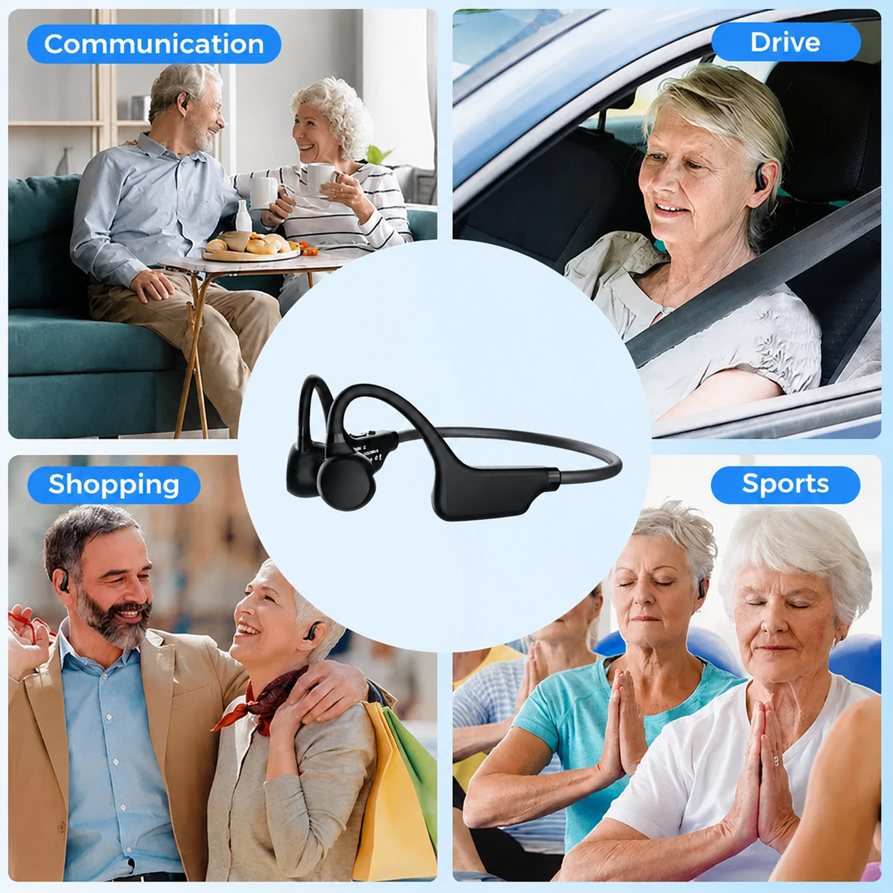 💖#1 THIS IS THE CLEAR WINNER!🔥Bone Conduction Hearing Aids — Hear the sounds you should hear! ✅Made in the USA