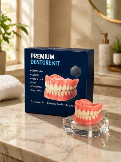 Ends Today: 50% OFF! ⏰ KLENIMORE™ Custom-Fit Smile Support Set — Strong Hold & Natural Look 🦷