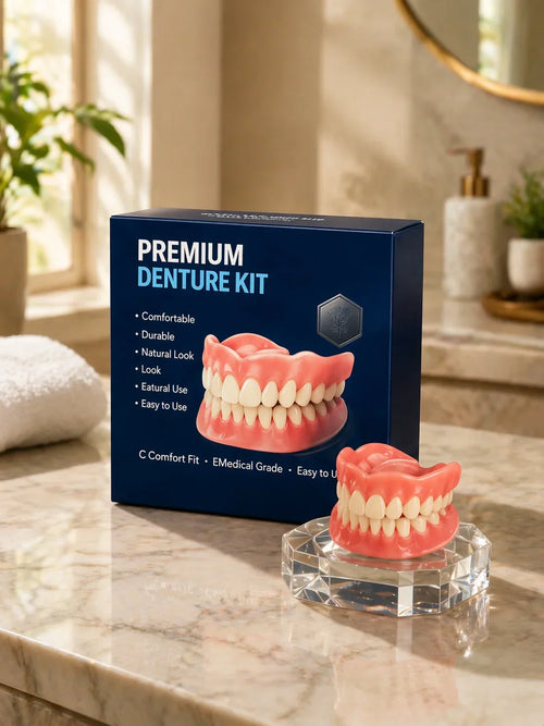Ends Today: 50% OFF! ⏰ KLENIMORE™ Custom-Fit Smile Support Set — Strong Hold & Natural Look 🦷