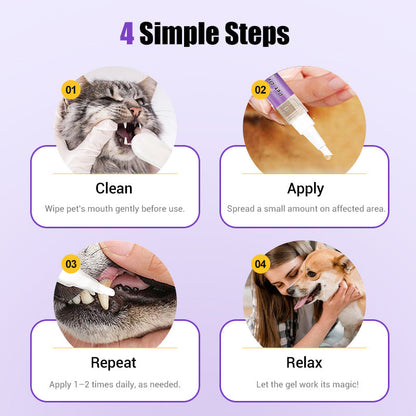 🔥 LAST DAY -BUY 1 GET 1 FREE 🔥 Pet Oral Repair Gel Toothbrush 🐱🐶