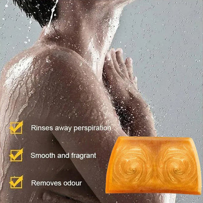 🥳2026 HOT SALE🥳💞50K+ SOLD!💥🧼✨ 50% OFF! Deep Cleansing Golden Perfume Soap – Rich fine foam, deep pore cleanse. Moisturizing golden ingredients, floral fragrance. Leaves skin soft, smooth & radiant. Your daily luxury. 🌸🛁