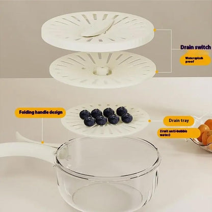 💥Hot Sale 62% Off New Draining Basket With Lid