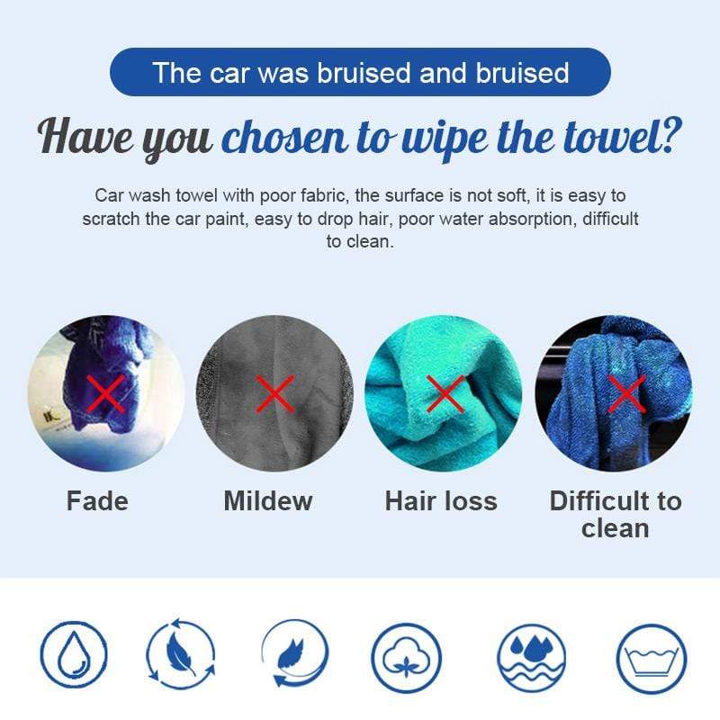 Double-sided Microfiber Absorbent Towel