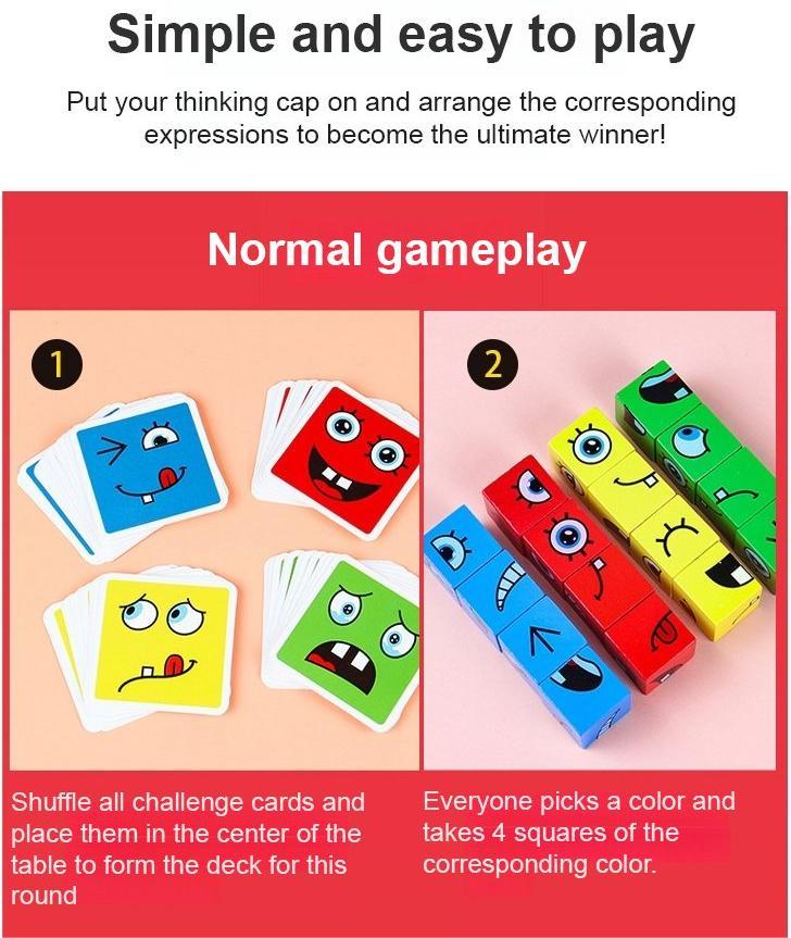 🎭 50% OFF HOT SALE! ✨ 5D Puzzle Educational Faces Changing Game - Interactive Family Activity with Rotating Expressions for Creative Learning 👨‍👩‍👧‍👦🔁