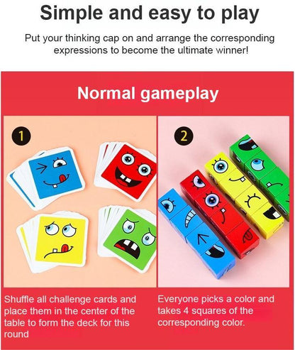 🎭 50% OFF HOT SALE! ✨ 5D Puzzle Educational Faces Changing Game - Interactive Family Activity with Rotating Expressions for Creative Learning 👨‍👩‍👧‍👦🔁