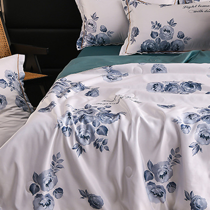 ❄️Must-have bedding in summer❄️Cooling Breathable Floral Bed Sheet (4-Piece Set)
