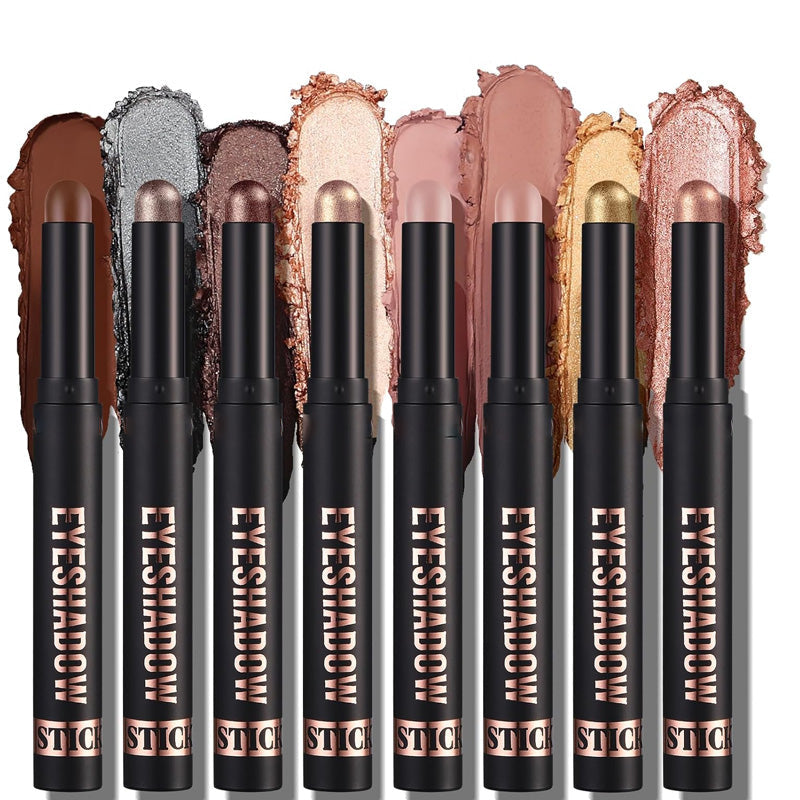 🎅ONLY TODAY -$ 17.98 FOR 8 PCS!!🎄50K+ SOLD! 🎁✨8 Colors Glitter Eyeshadow Stick Waterproof & Long-Wearing & Multi-Use