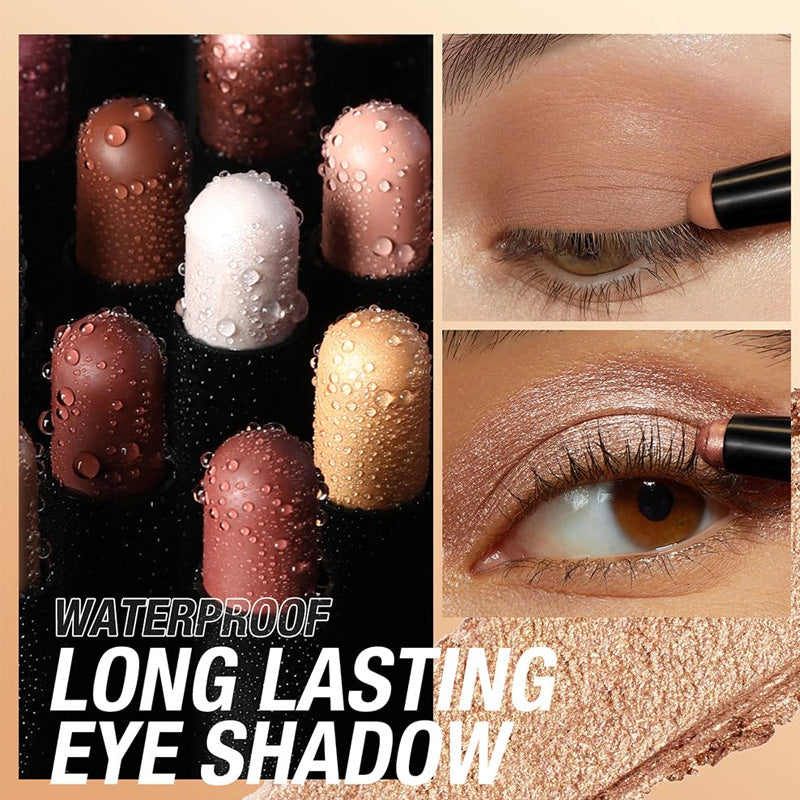 🎅ONLY TODAY -$ 17.98 FOR 8 PCS!!🎄50K+ SOLD! 🎁✨8 Colors Glitter Eyeshadow Stick Waterproof & Long-Wearing & Multi-Use