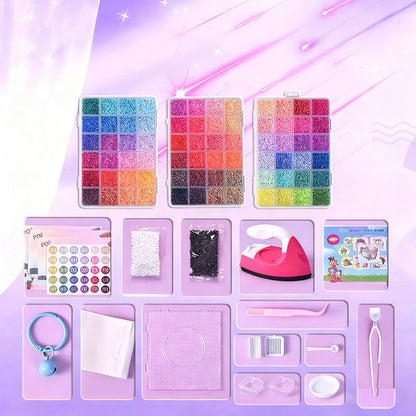 🎨 50% OFF NOW! ✨ 🎁 COMPLETE CRAFT KIT - 96 Colors with Storage Case, Perfect for Kids' Art Projects and Creative Development, Ideal Christmas Gift 👧✂️