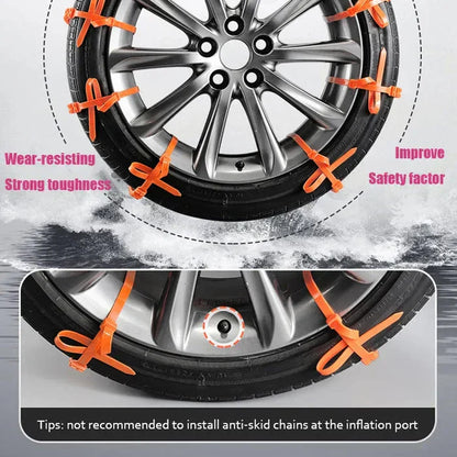 🚨 Instant Safety | Universal Nylon Tire Chains ⚡【50% OFF】