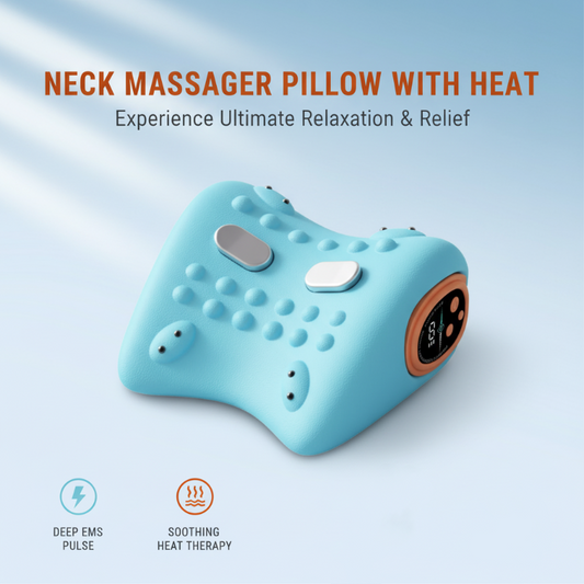 📢📢60%  OFF !! ⏰Neck Massager Pillow with Heat