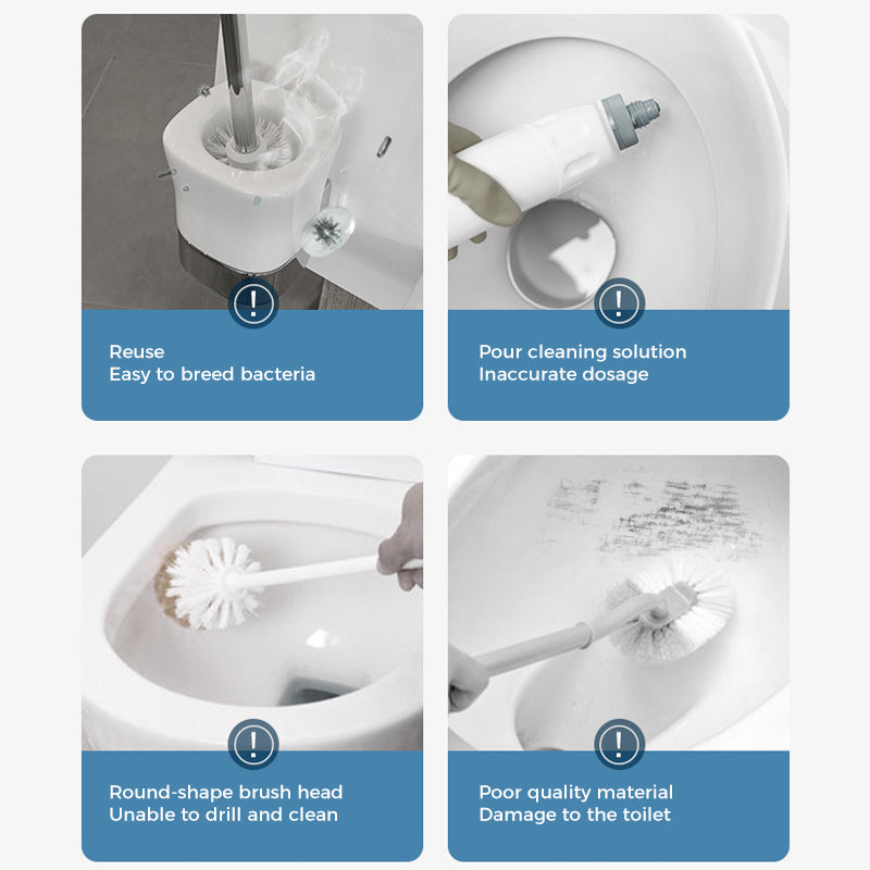 🚽 50% OFF NOW! ✨ Disposable Toilet Brush System – Hygienic, Refillable & Easy to Use 💦