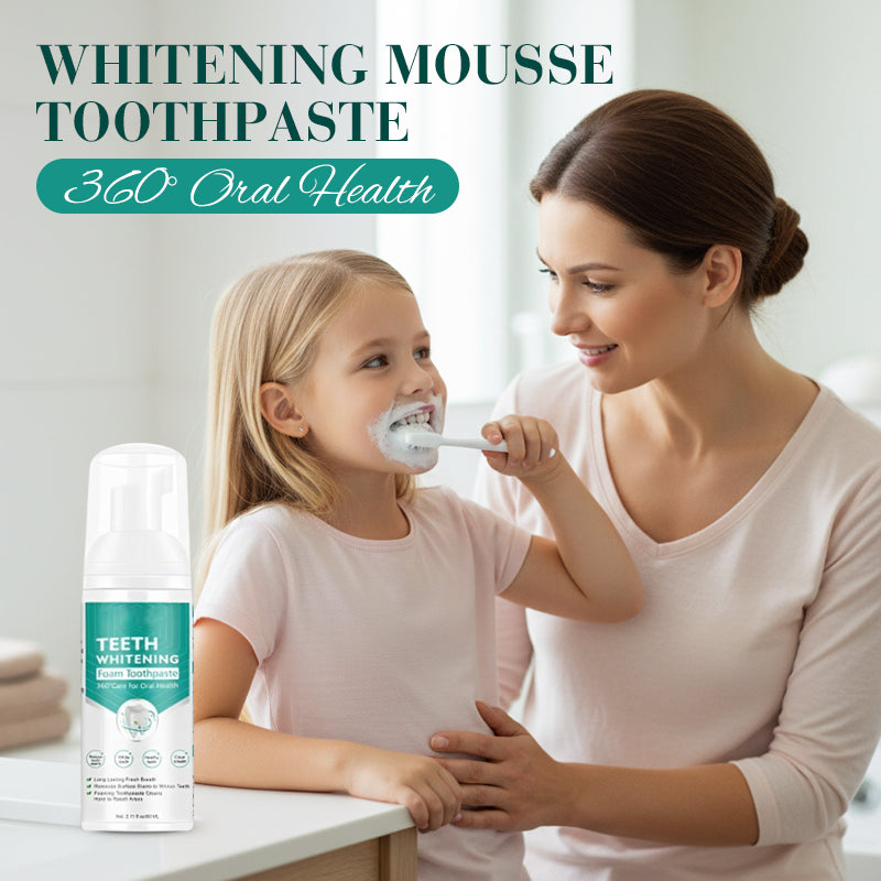 🔥2026 New Arrivals: 50% Off for a Limited Time!🔥360° Oral Health Whitening Mousse Toothpaste