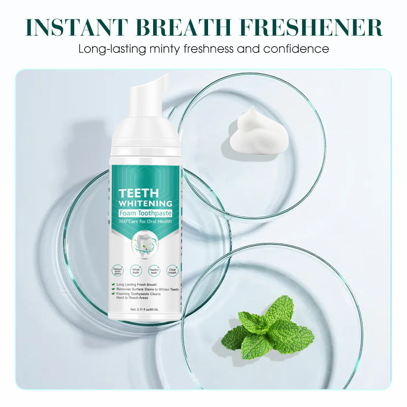 🔥2026 New Arrivals: 50% Off for a Limited Time!🔥360° Oral Health Whitening Mousse Toothpaste