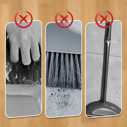 🔥Hot Sale 50% OFF🏠Stand-Up Dustpan Set with 180° Rotating Broom