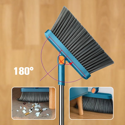 🔥Hot Sale 50% OFF🏠Stand-Up Dustpan Set with 180° Rotating Broom