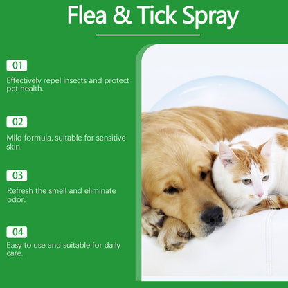 Natural Flea & Tick Spray for Dogs and Cats