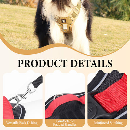 🐶 50% OFF NOW! 🛡️ No Pull Dog Harness with Leash & LED Collar – Secure & Comfortable ✨