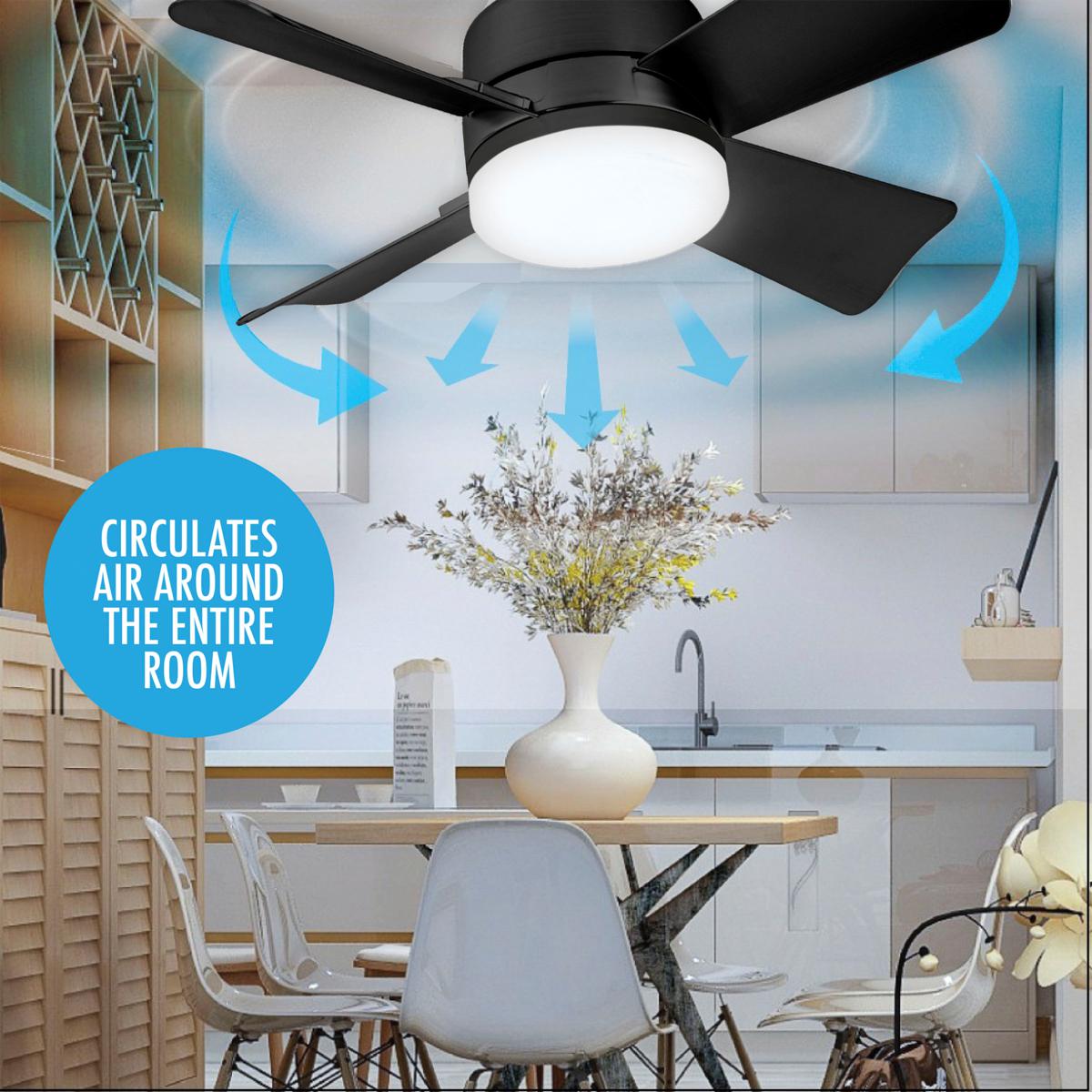 🔥50%OFF🎁2-IN-1 PORTABLE CEILING FAN & LIGHT with Remote Control